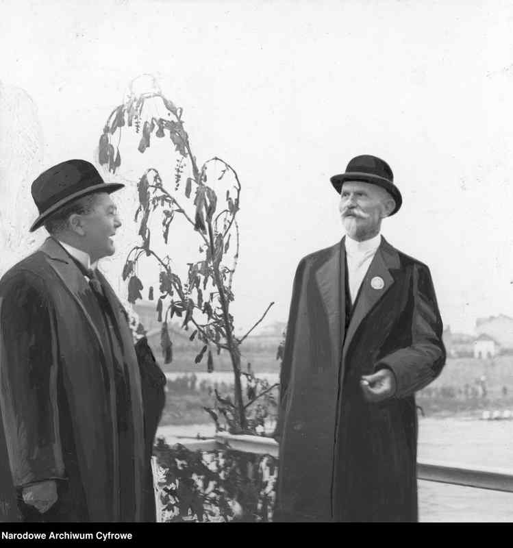 Marian Dąbrowski z prezydentem Wojciechowskim